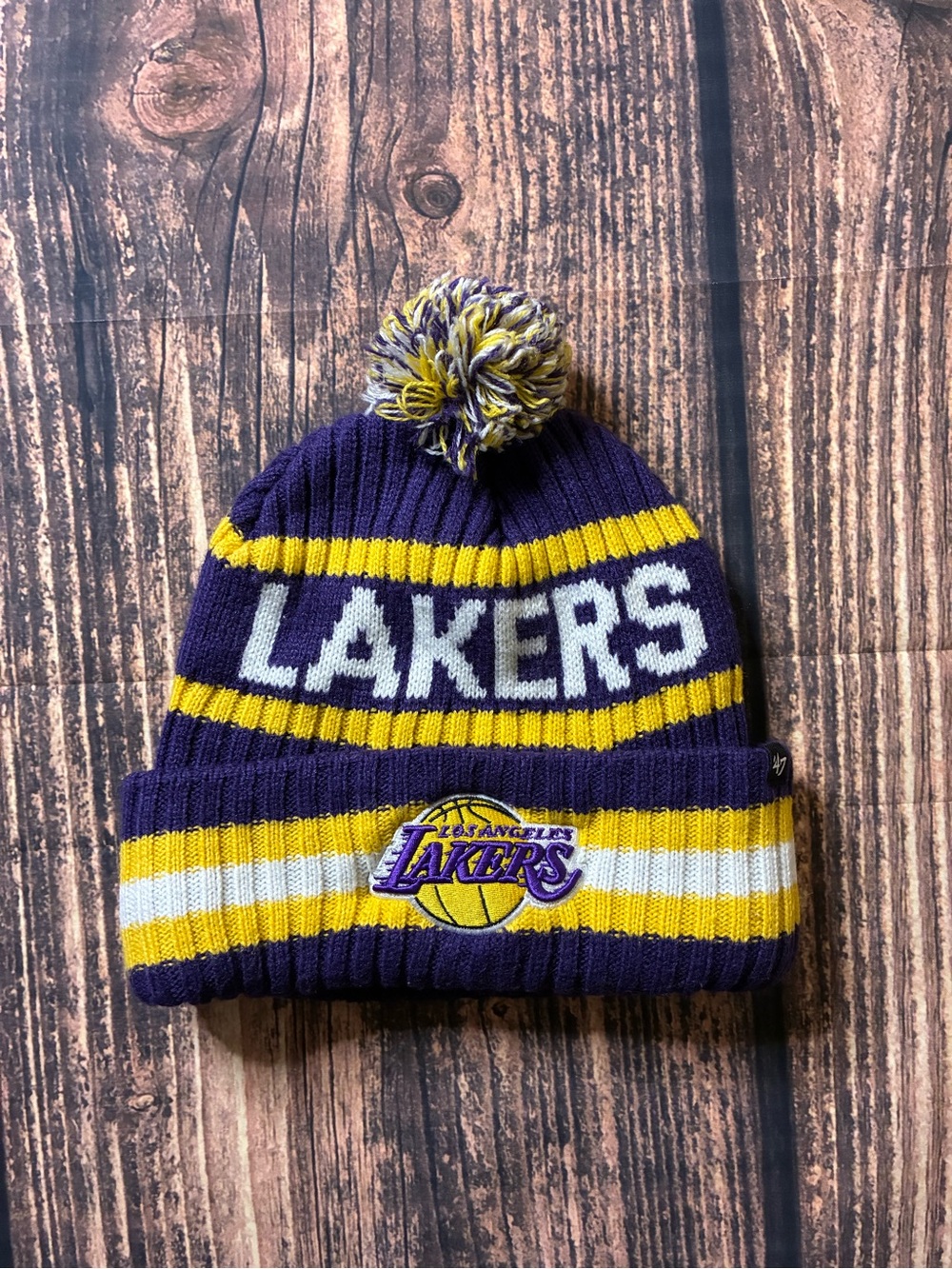 NBA Knit Beanie in Navy with Black Tag